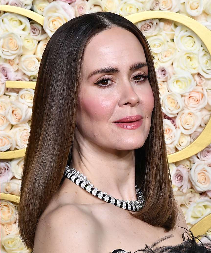 Sarah Paulson Sleek Hairstyle - Golden Globe Awards 2025 - side view