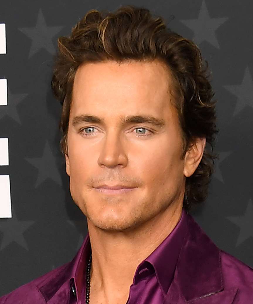 Matt Bomer Hairstyle With Natural Waves And Highlights - side view