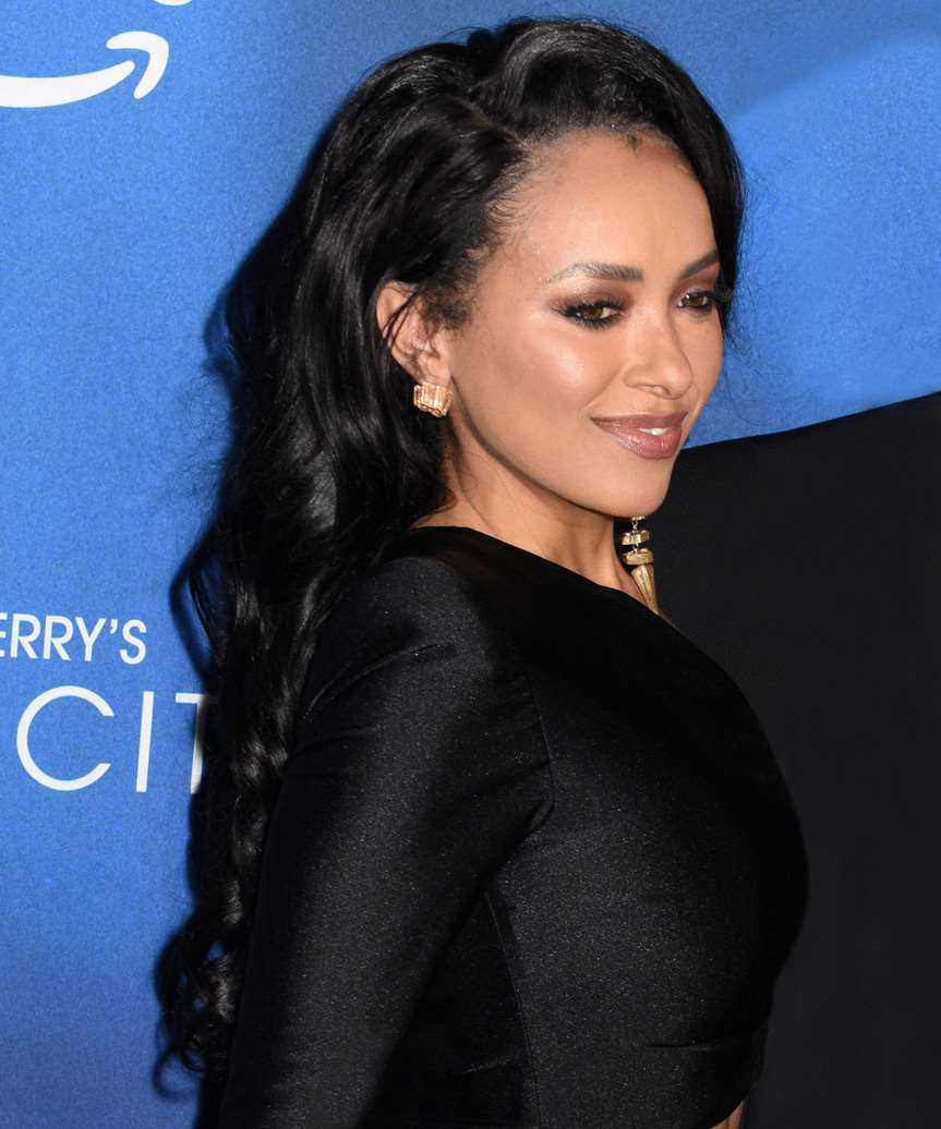 Kat Graham Hairstyle With Curls - side view