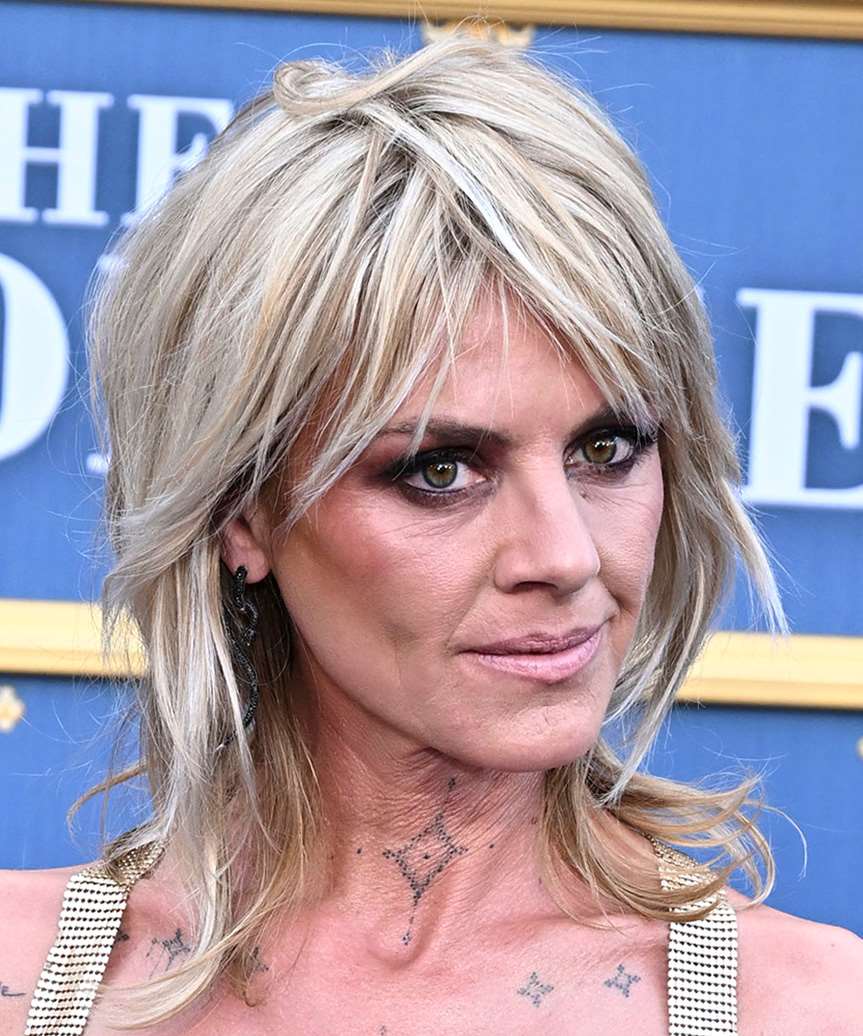 Eliza Coupe Edgy Medium-Length Hairstyle - side view