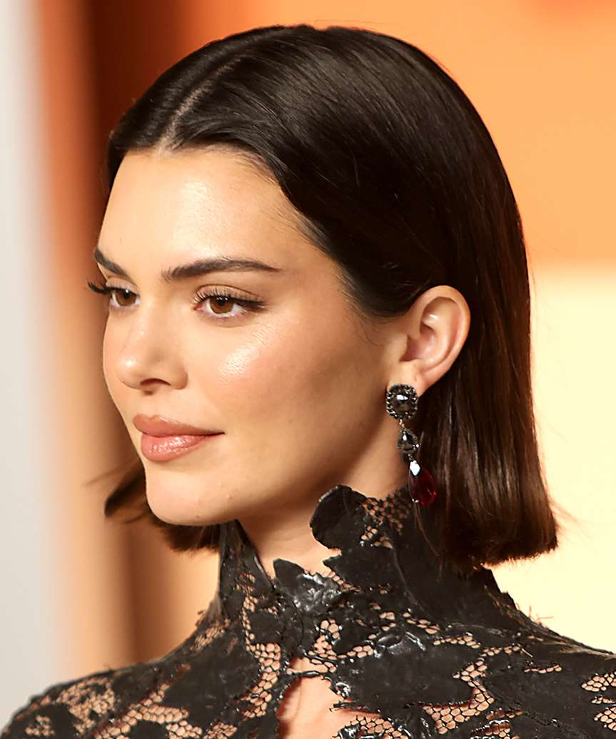 Kendall Jenner Blunt Bob Haircut - side view