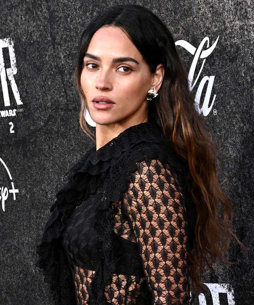 Adria Arjona Long Hairstyle With Curls And Subtle Highlights - side view