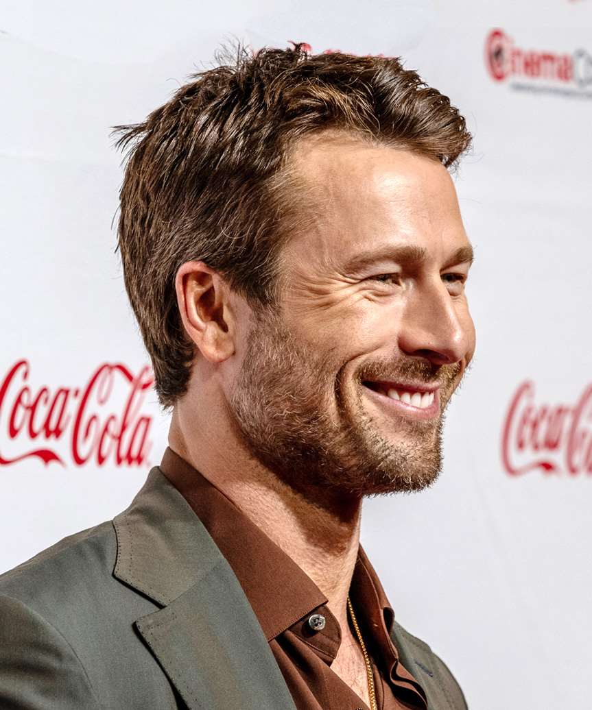 Glen Powell Easy-Going Hairstyle - side view