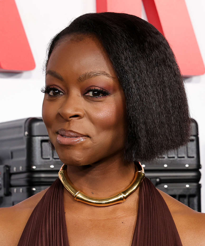 Danielle Deadwyler Blunt Cut Bob With Side Part - side view