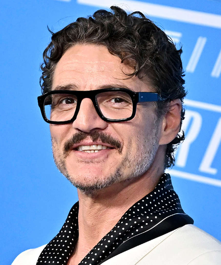 Pedro Pascal Short Hairstyle With Curls - side view
