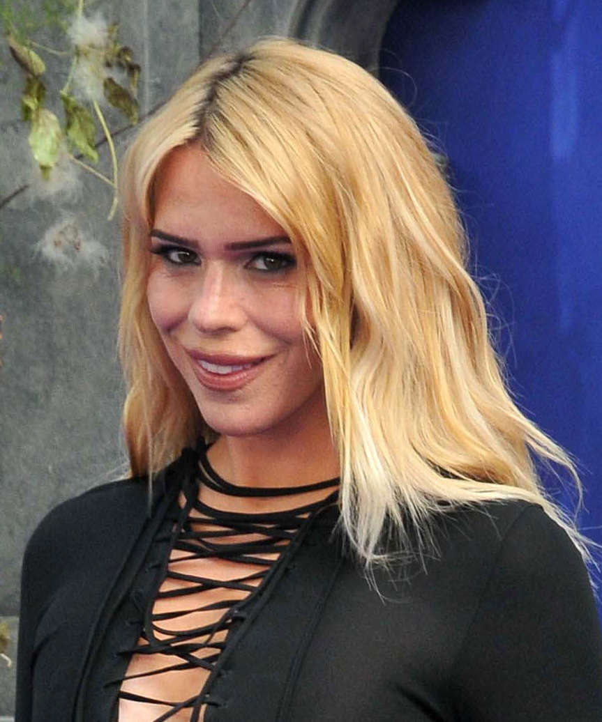 Billie Piper Long Wavy Blonde Hairstyle - side view