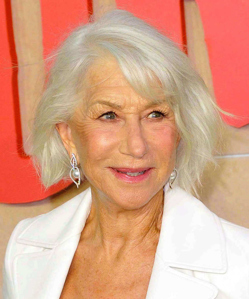 Helen Mirren Easy-Going Hairstyle - side view