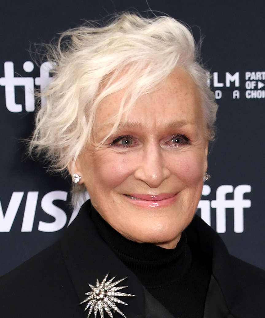Glenn Close Short Hairstyle With Subtle Waves - side view