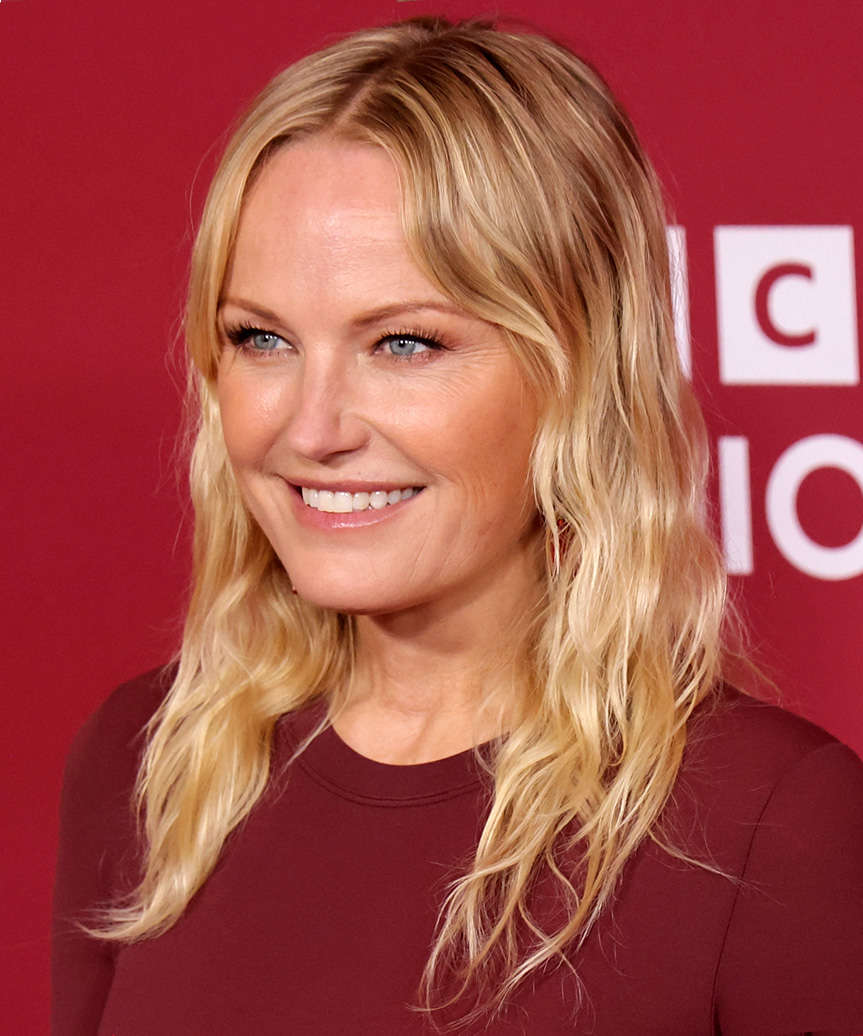 Malin Akerman Medium-Length Hairstyle With Subtle Waves And Classic Bangs - side view