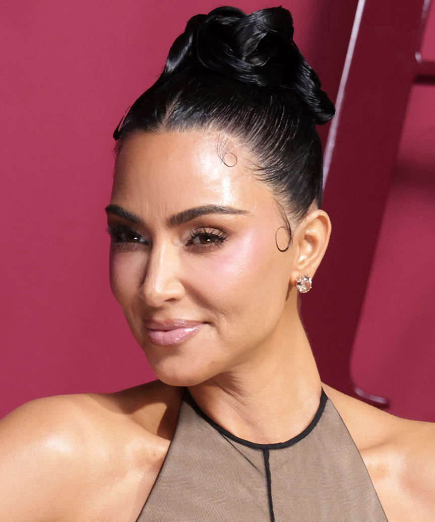 Kim Kardashian Updo Hairstyle - side view