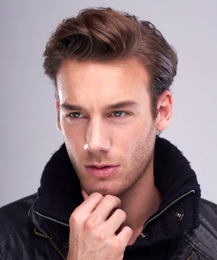 Short Sleek Hairstyle With Height - side view