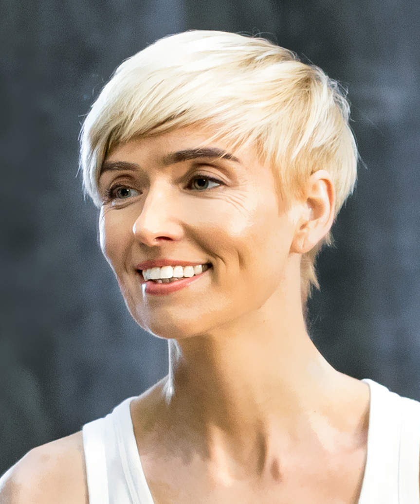 Wispy Pixie Cut With Very Short Sides - side view