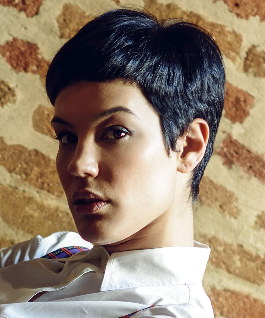 Pixie Hair Cut With Gentle Wispy Layers - side view