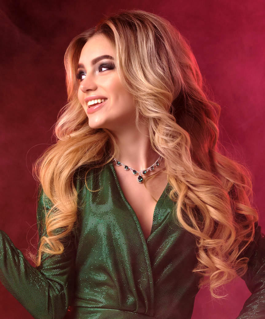 Very Long Hairstyle With Volume And Curls - side view