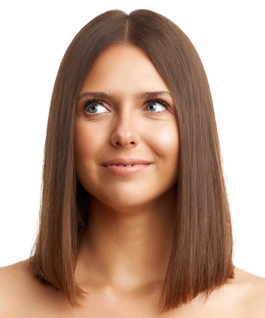 Sleek Shoulder-Length Bob Haircut - side view