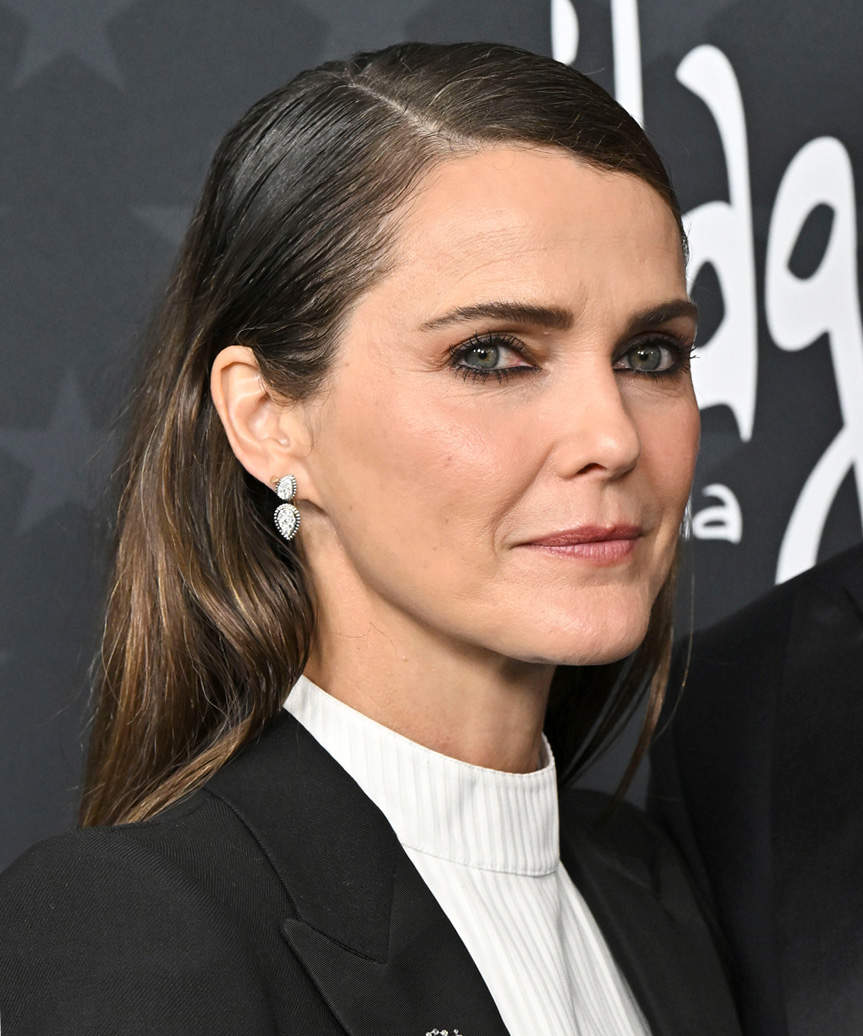 Keri Russell Long And Sleek Elegant Hairstyle - side view