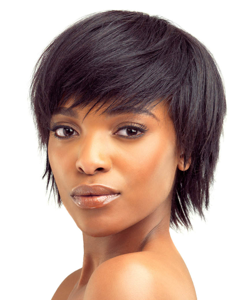 Modern Shaggy Pixie Hair Cut - side view