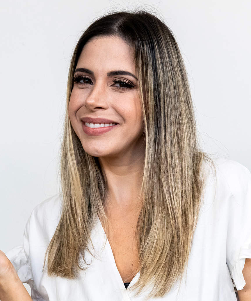 Classic Face-Framing Sleek Hairstyle - side view