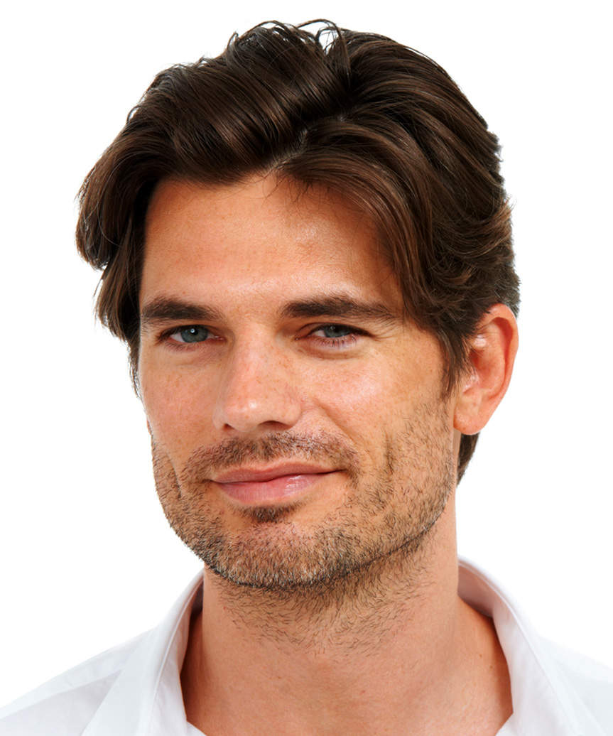 Short Male Hairstyle With Natural Waves - side view