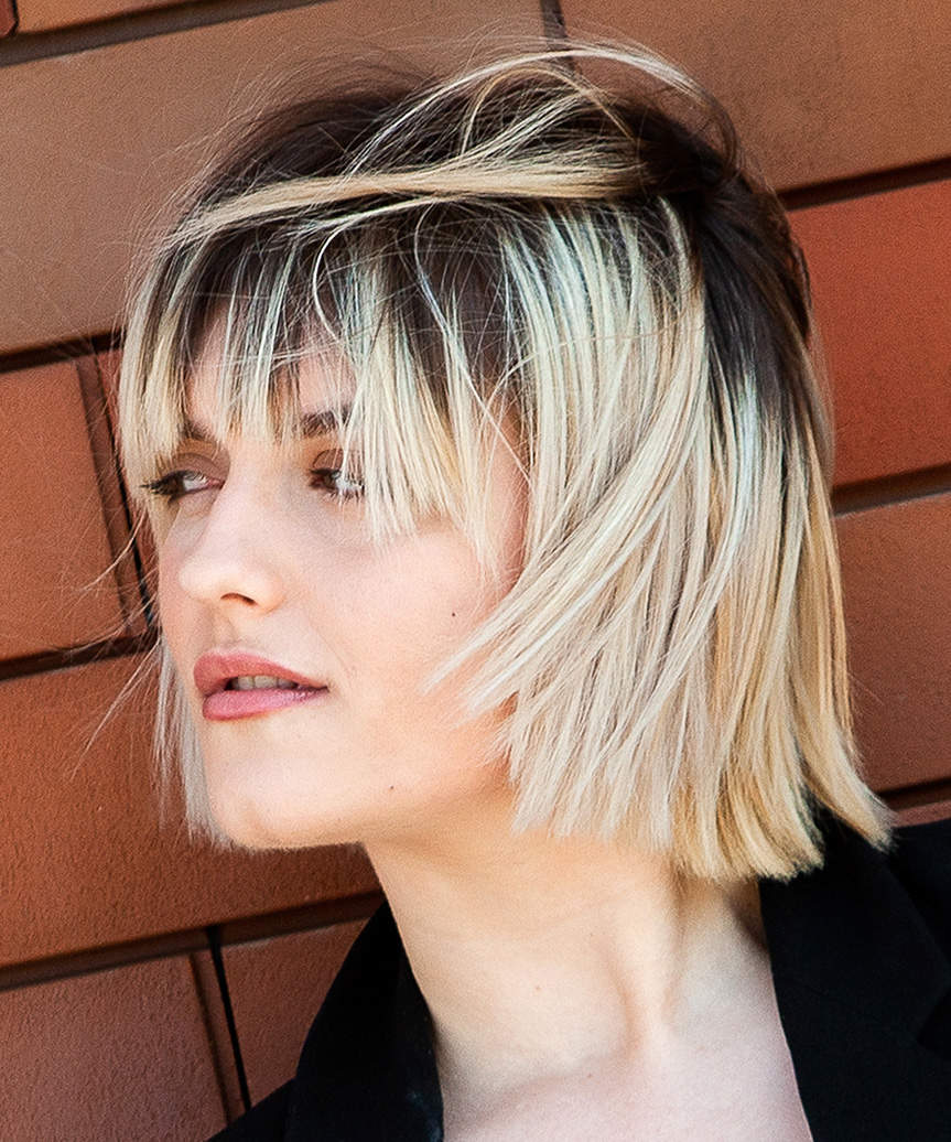 Timeless Short Blunt Cut Bob - side view