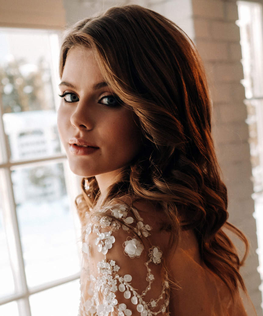 Glamorous Medium-Length Hairstyle With Curls - side view