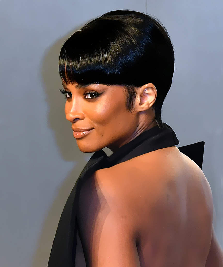 Ciara Short Pixie Cut With Micro Fringe - side view