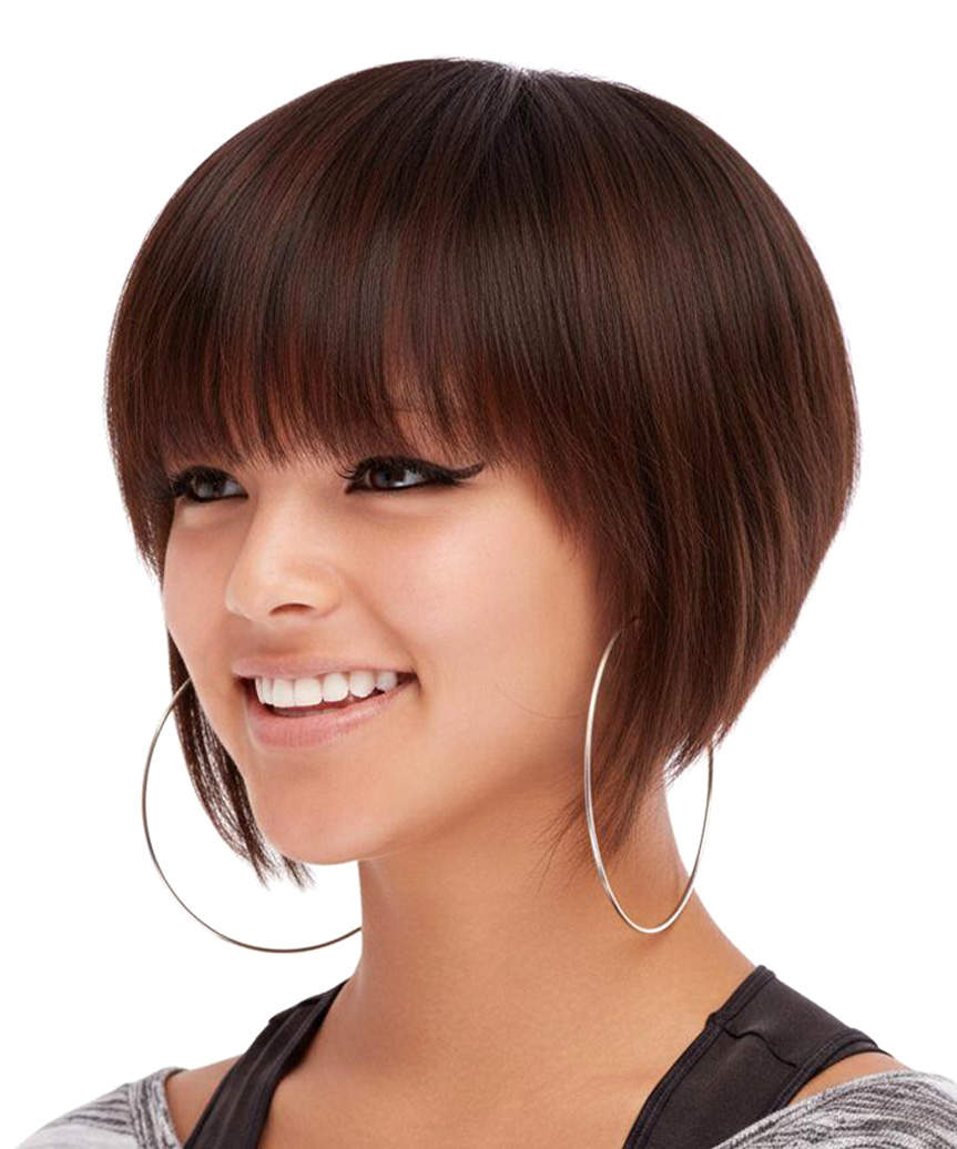 Short Graduated A-Line Bob - side view