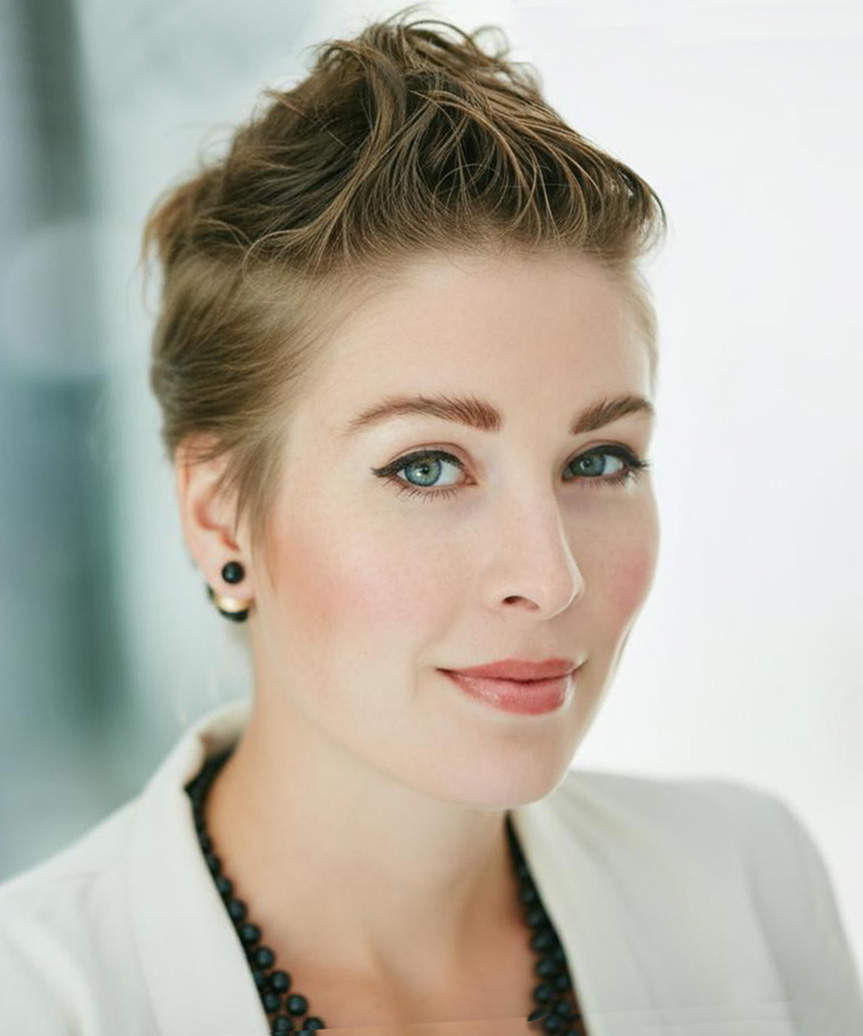 Pixie Cut With Textured Top - side view