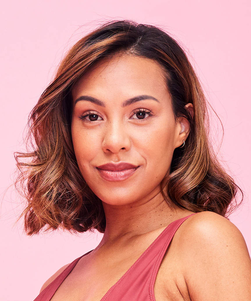 Medium Length-Hairstyle With Tousled Curls - side view