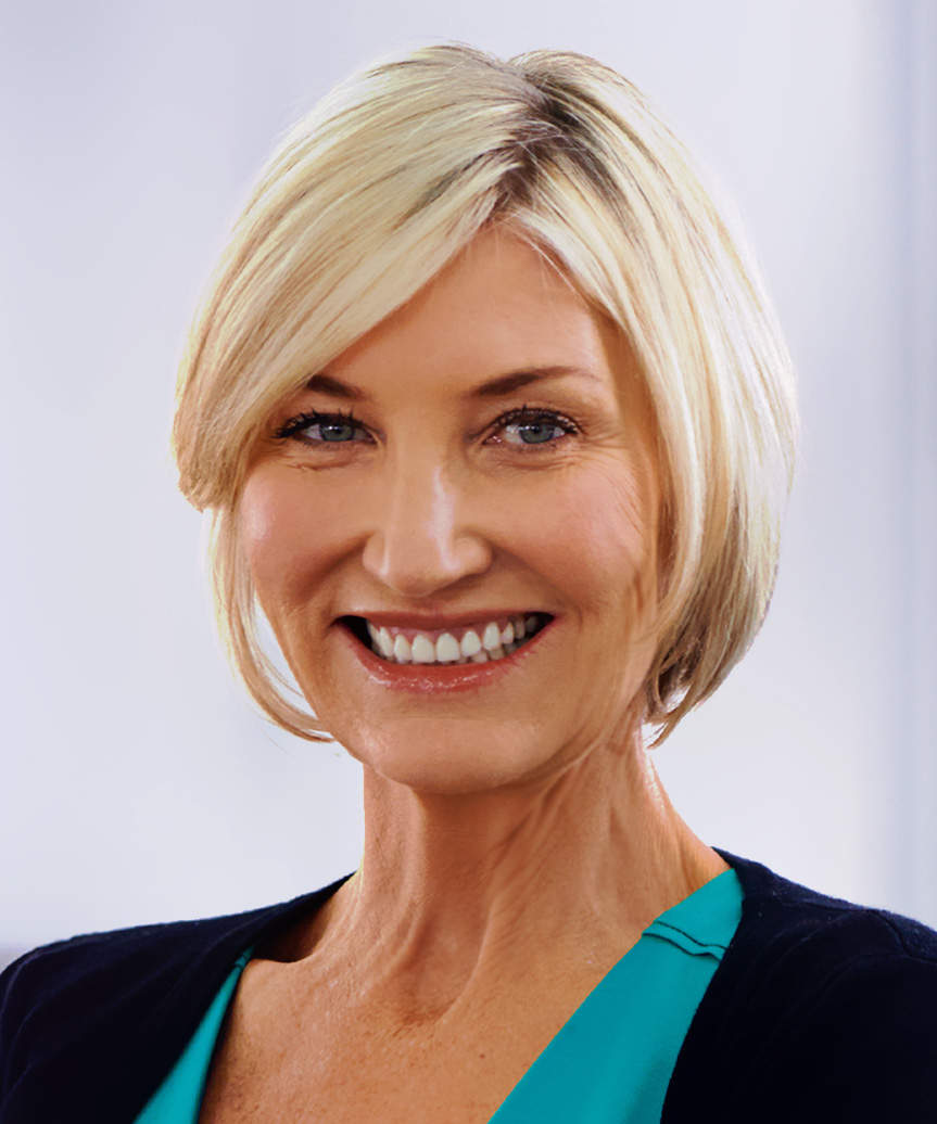Modern Jaw-Length Face-Framing Bob Cut - side view