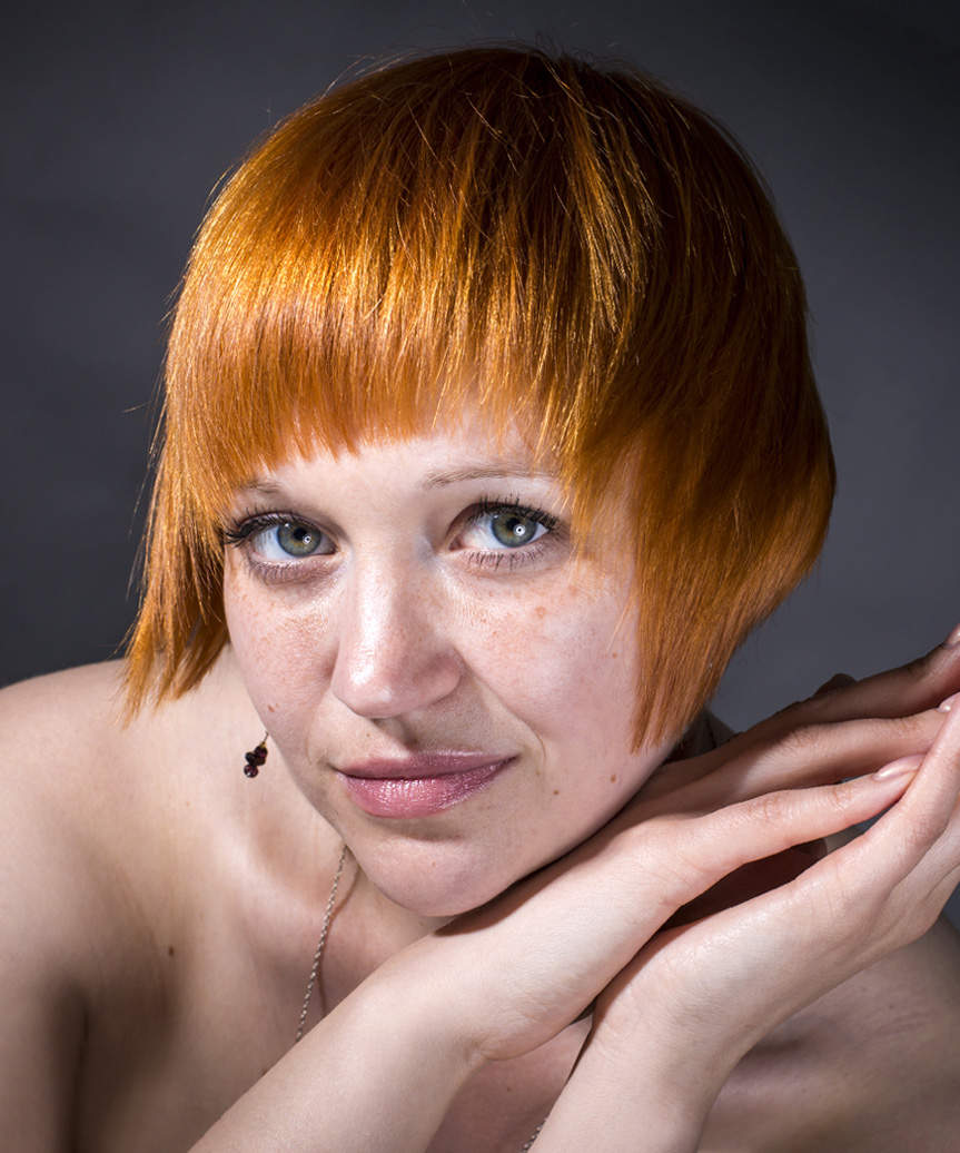 Short Vibrant Bowl Haircut - side view