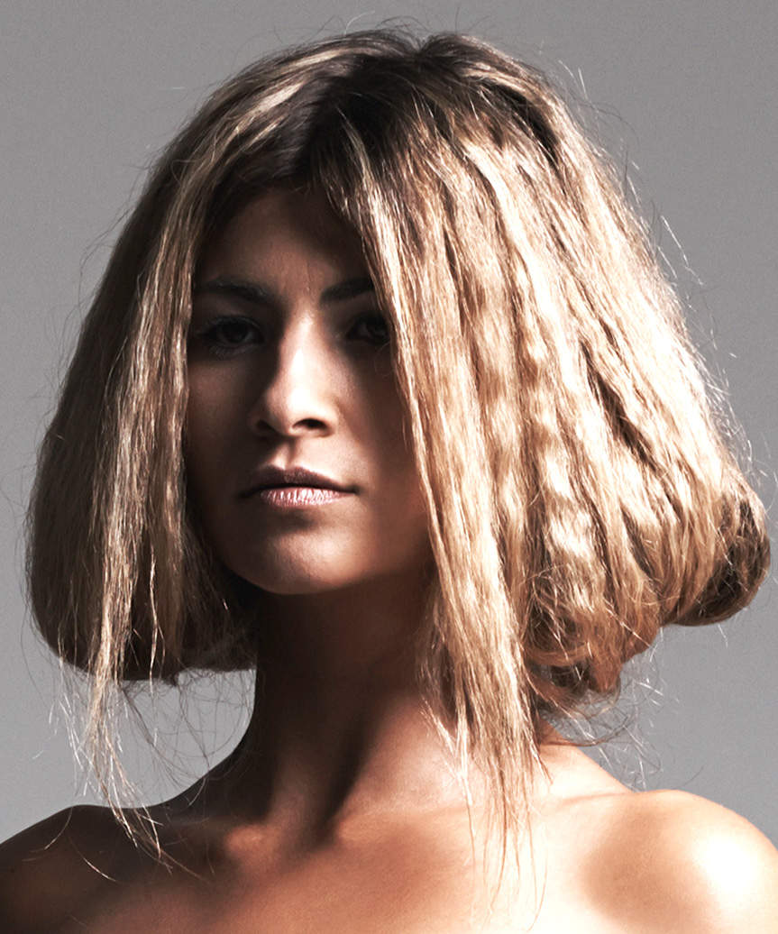 Medium-Length Hairstyle - side view
