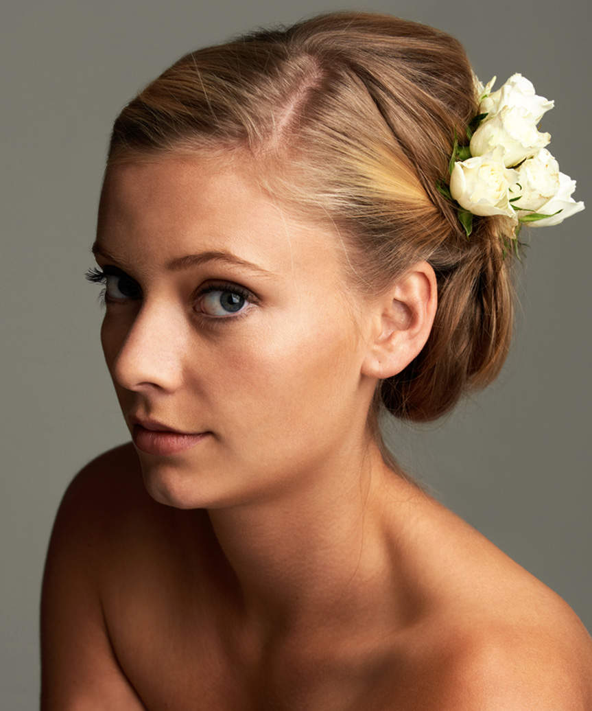 Updo Hairstyle - side view