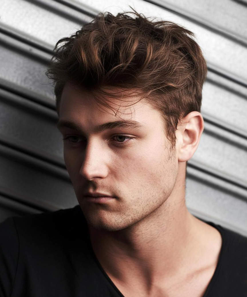 Short Hairstyle For Men - side view