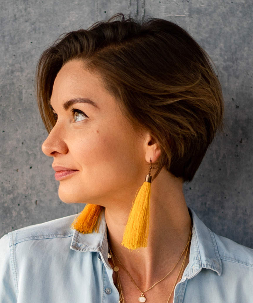 Chic Asymmetrical Short Bob Haircut - side view