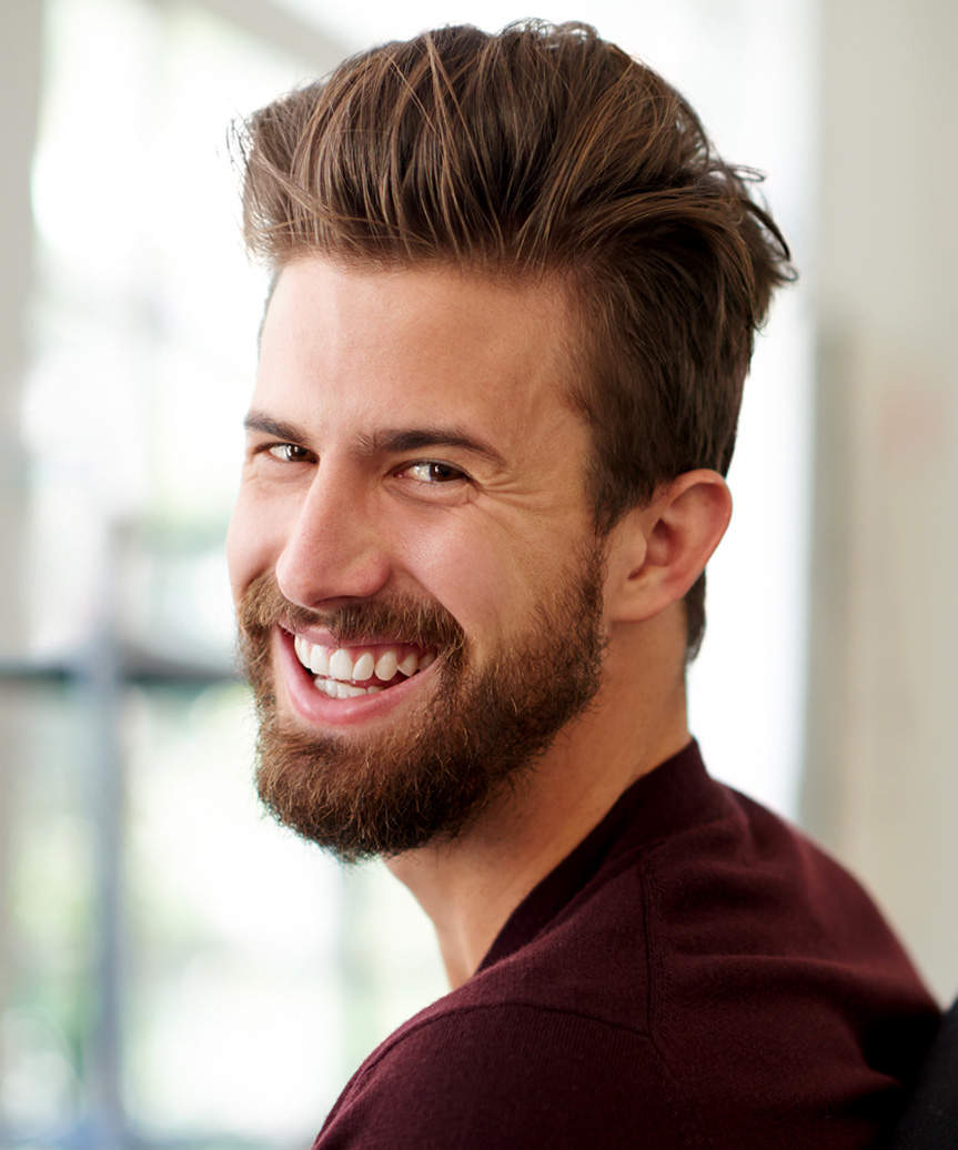 Modern Volumized Pompadour Hairstyle For Men - side view