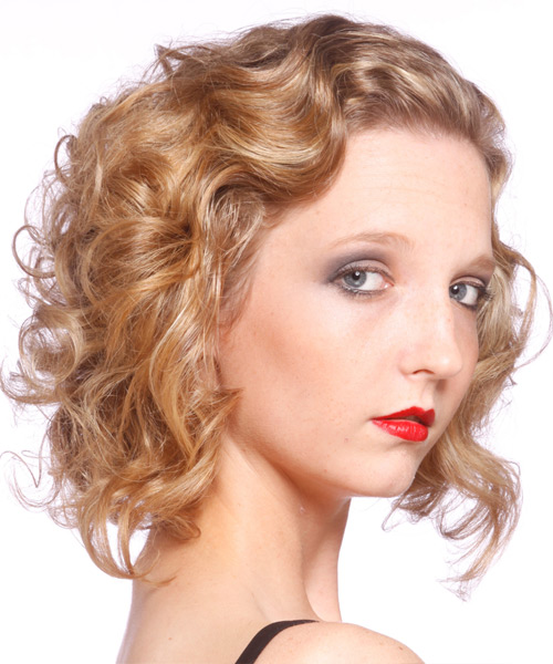 Curly   Light Blonde - side view