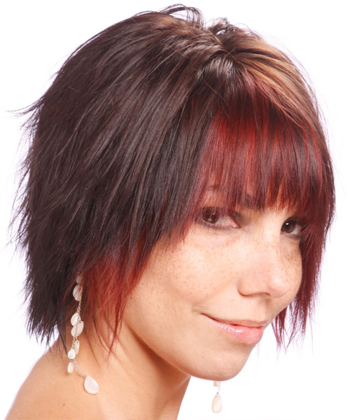 Short Fun And Flirty Hairstyle With Wispy Layers - side view