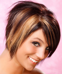 Short Hairstyle - Straight Alternative - Dark Brunette | TheHairStyler.com