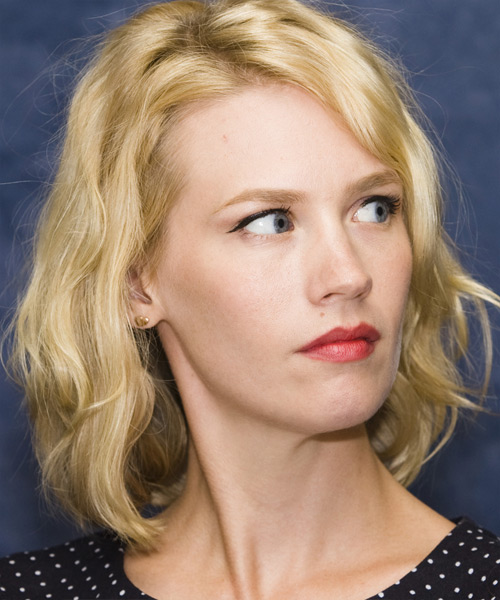 January Jones Medium Wavy - side view