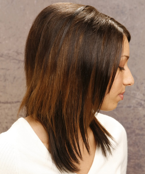 And Sleek Classic Hairstyle With Height And Wispy Ends - side view