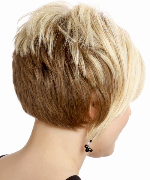  Light Blonde Hairstyle With Tapered Neckline And Long Top And Sides - side view