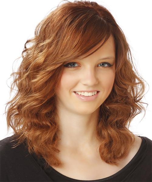 Shoulder-Length Hairstyle With Natural Waves - side view