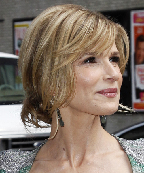 Kyra Sedgwick Long Straight    Updo - side view