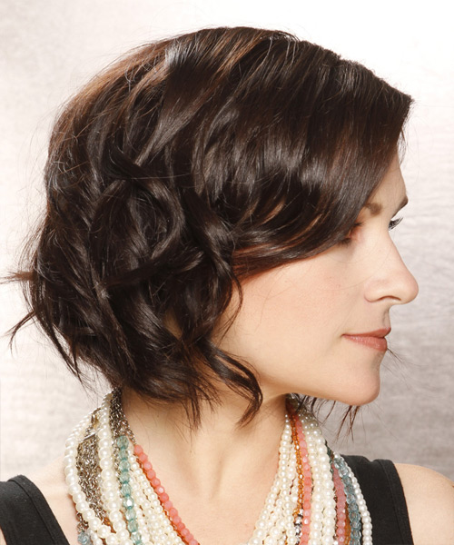 Short Dark Wavy Hair