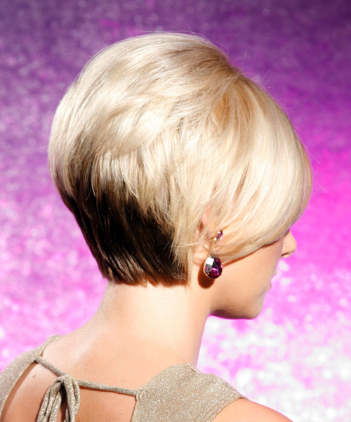 Short And Sleek Blonde  - side view