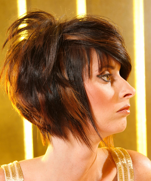 Voluminous And Wispy  With Medium-Length Layers - side view