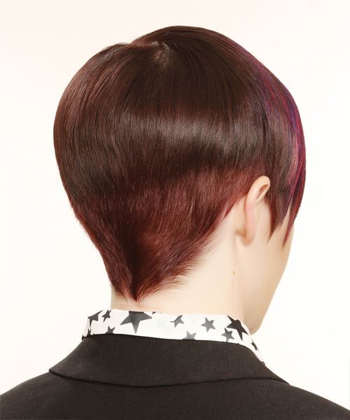 Short And Sleek  Multi Colored Hairstyle - side view
