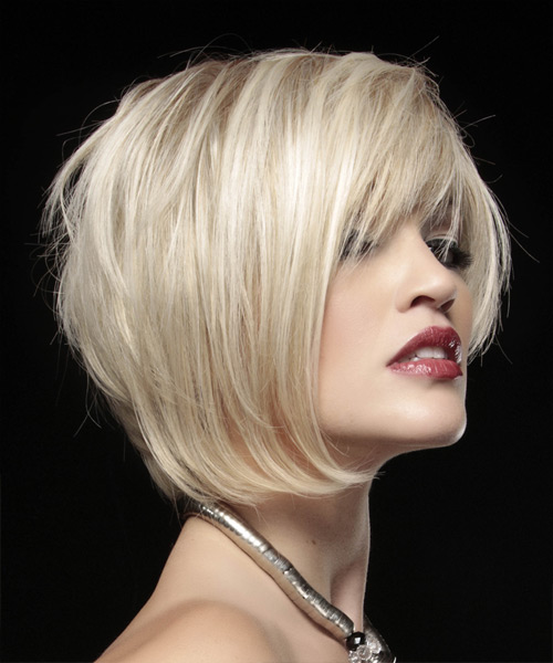 Short Blonde Asymmetrical Hairstyles