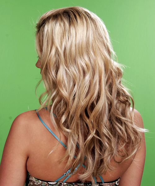 Wavy    Blonde - side view